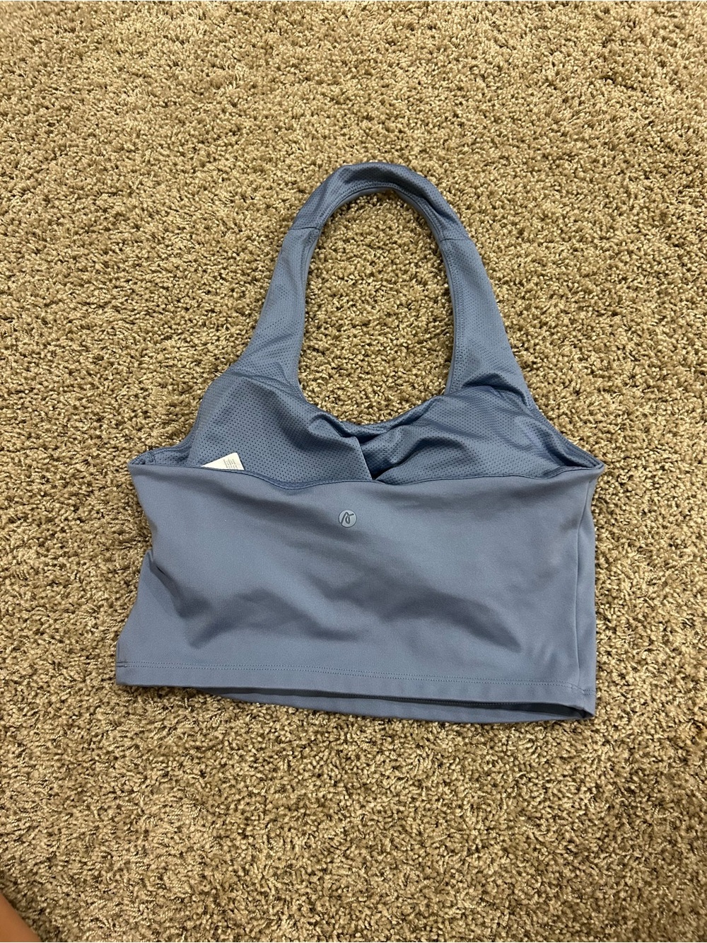 AYBL Dusty Blue Halter Sports Bra - Picture 4 of 5